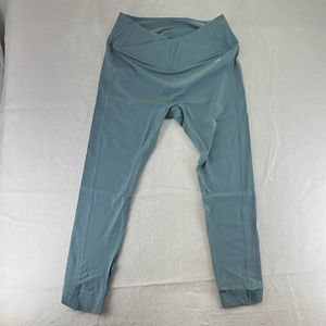 NWT Gymshark Crossover Leggings Thunder Blue Active Athletic Womens Size XL